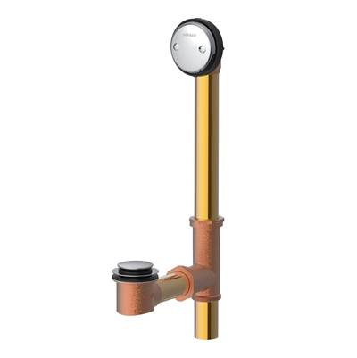 Gerber Plumbing G0041840 - Gerber Classics Auto Trip Fit-All Drain For Standard Tub Chrome