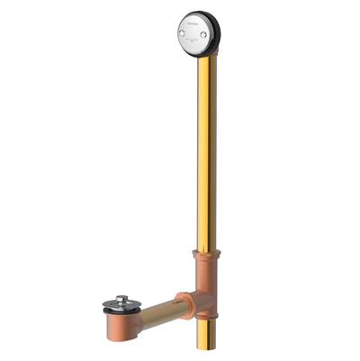 Gerber Plumbing G004185388 - Gerber Classics Lift & Turn Drain For Roman Tub With ''Clean Out Here'' Faceplate Chrome