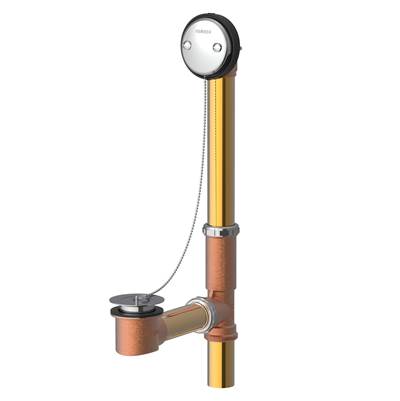 Gerber Plumbing G0041898 - Gerber Classics Chain & Stopper 20 Gauge Drain For Standard Tub Chrome