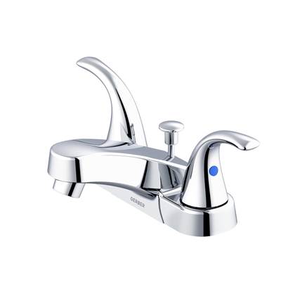 Gerber Plumbing G0043156W - Maxwell Se 2H Centerset Lavatory Faucet W/ Metal Lever Handles & 50/50 Pop-Up Drain 1.2Gpm Chrome