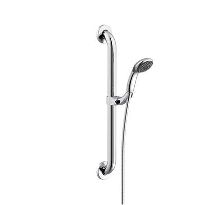 Gerber Plumbing G0044775 - Ada Compliant Grab Bar W/ 2 Function Handshower 1.75Gpm Chrome