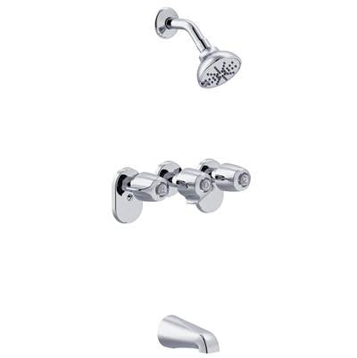 Gerber Plumbing G004803483 - Gerber Classics 3H By-Pass Valve Body Tub & Shower Fitting 1.75Gpm Chrome