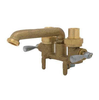 Gerber Plumbing G0049535 - Gerber Classics 2H Clamp On Laundry Faucet W/ Ips/Sweat Connections -No Threads On Spout Rough Brass