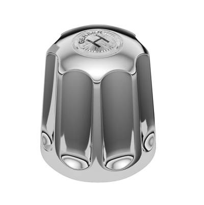 Gerber Plumbing G0098823 - Fluted Metal Round Handle (07) - Large W/ Long Broach - Hot Chrome