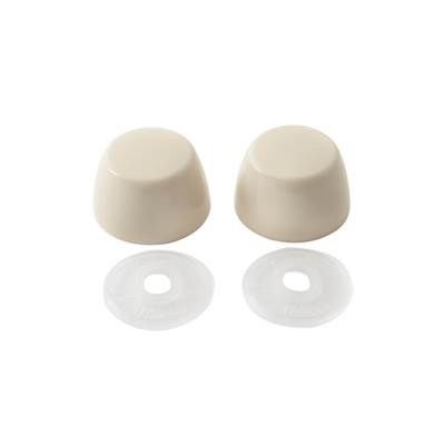 Gerber Plumbing G009928725 - Bowl Bolt Caps & Washers For All Gerber Gravity Toilets Plastic (Bag Of 2) Bone