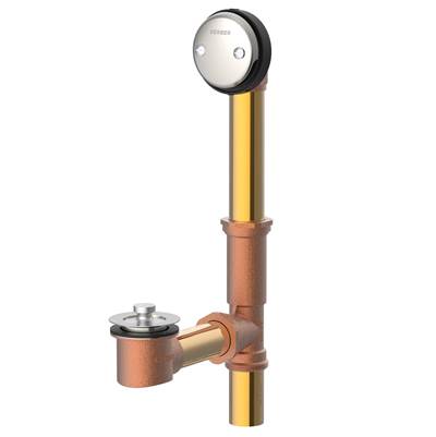 Gerber Plumbing G00N1852 - Gerber Classics Lift & Turn Drain For Standard Tub Brushed Nickel