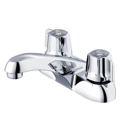 Gerber Plumbing G074341165 - Gerber Classics 2H Centerset Lavatory Faucet W/ Metal Fluted Handles & Less Drain W/ Button 1.2Gpm Chrome