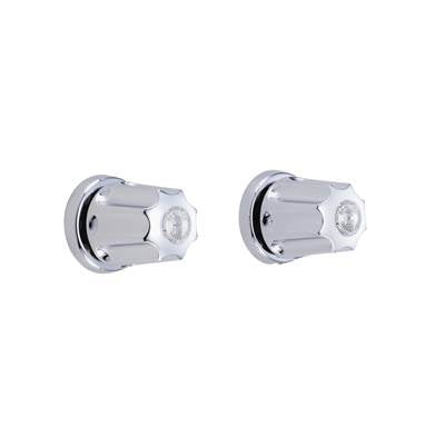 Gerber Plumbing G074777183 - Gerber Classics 2H Straight Pattern Trim & Compression Valve W/ 3/4'' Sweat Connections & Metal Fluted Handles Chrome