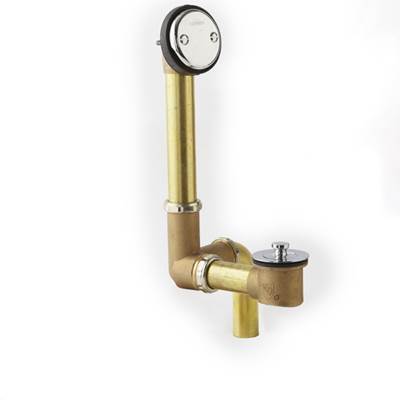 Gerber Plumbing G004185776 - Gerber Classics Lift & Turn Side Outlet 20 Gauge Drain For Standard Tub With Retaining Ring Chrome