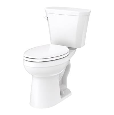 Gerber Plumbing GHE31519 - Viper 1.28Gpf 12'' Ri Ada El Compact Combo: Ghe31872 Bowl W/ Gws38595 Tank White