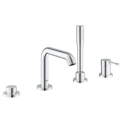 Grohe 1957800A - 4-Hole Single-Handle Deck Mount Roman Tub Faucet With 6.6 L/Min (1.75 Gpm) Hand Shower