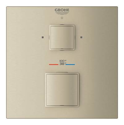 Grohe 24158EN0 - Dual Function 2-Handle Thermostatic Valve Trim