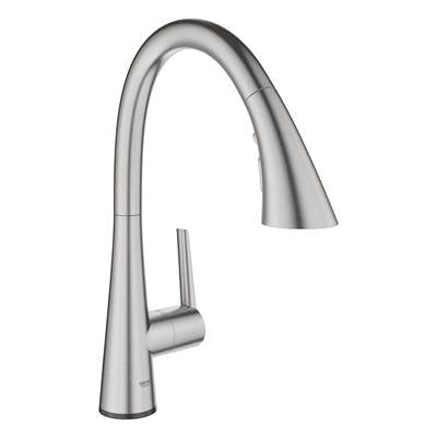 Grohe 30205DC2 - Single-Handle Pull Down Kitchen Faucet Triple Spray 6.6 L/Min (1.75 Gpm) With Touch Technology