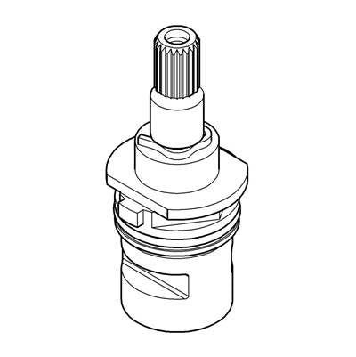 Grohe 48202000 - Headpart 1/2, Ceramic, Right