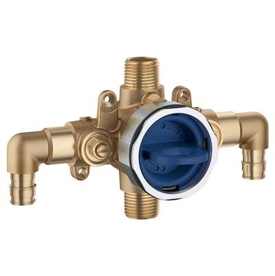 Grohe 35116000 - Pressure Balance Rough-In Valve 1⁄2 Pex Cold Expansion (Astm F1960) Elbow Inlets