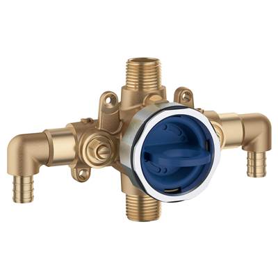Grohe 35115000 - Pressure Balance Rough-In Valve 1⁄2 Pex Crimp (Astm F1807) Elbow Inlets