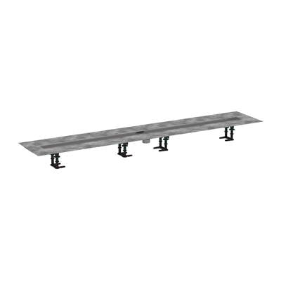 Hansgrohe 56113181 - Raindrain Rough 2" Outlet 59 1/8 "