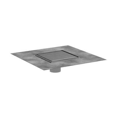 Hansgrohe 56134801 - Raindrain Brilliance Point Drain Set 6"X 6" Trim Tileable Re