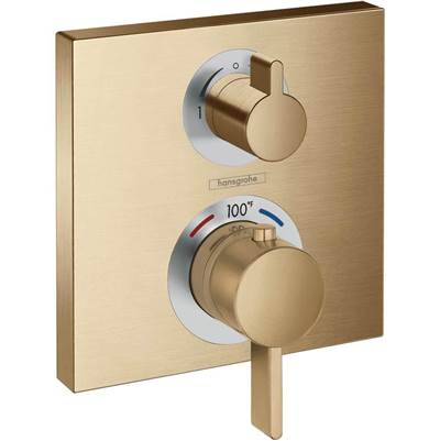 Hansgrohe 15714141 - Ecostat Square Thermostatic Trim With Volume Control And Div