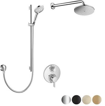Hansgrohe SKH3 - Hansgrohe Ecostat Round Raindance Thermostatic Shower Kit