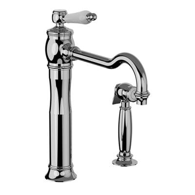 Horus 100.01.723GC - Ho-Single Lever Basin Mixer W/Side Spray, Gc