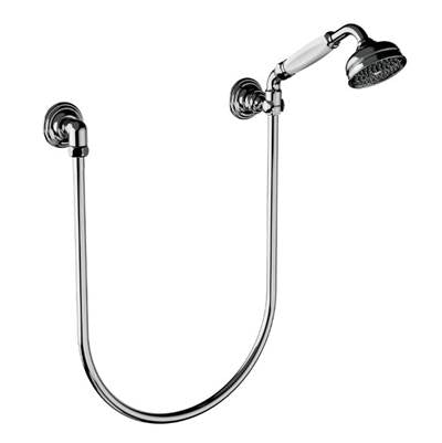 Horus 100.01.589PG - Vintage Handshower And Fixed Handshower Holder