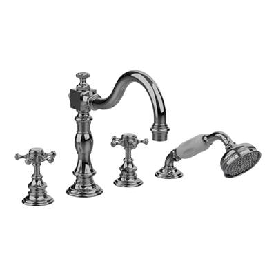Horus 100.06.464AB - Ho-Anthea 4 Piece Tub Filler Cross, Ab