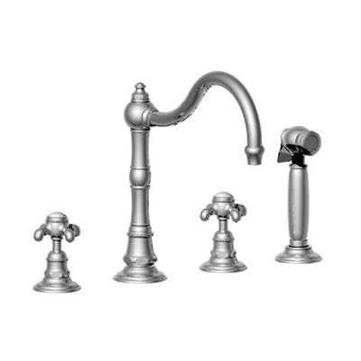 Horus 102.50.124AB - Horus Montmartre Classic 3-Hole Kitchen Faucet W/Side Spray, Ab