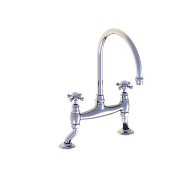 Horus 102.66.141BN - Horus St Germain 2-Hole Gooseneck Kitchen Faucet, Bn