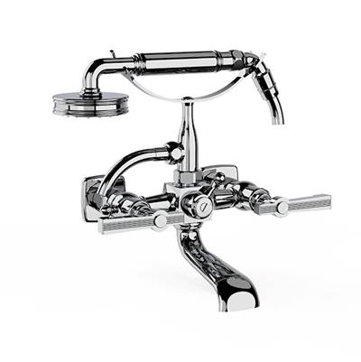 Horus 100.17.414BN - Ho-Zephyr Lever Wall Bath Shower Set, Bn