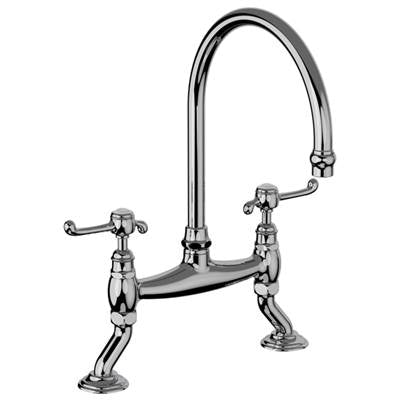 Horus 102.50.141PC - Horus Montmartre Classic 2-Hole Gooseneck Kitchen Faucet, Pc