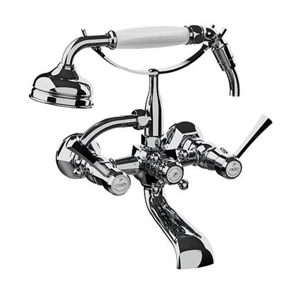 Horus 102.65.434BN - Horus Ascott Exposed Wall Mount Tub Set, Bn