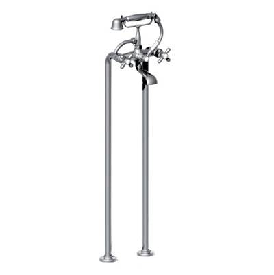 Horus 100.04.498MHBN - Horus Monroe Exposed Floor Mount Tub Filler, All Metal, Bn