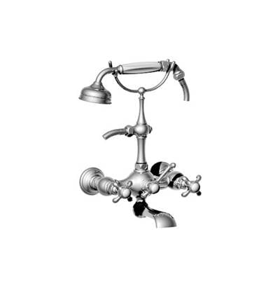Horus 102.50.434MHPG - Horus Montmartre Wall Mounted Tub Filler W/ Handshower, All Metal, Pg