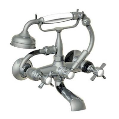 Horus 102.28.434MHPN - Horus Dover Exposed Wall Mounted Tub Filler, All Metal, Pn