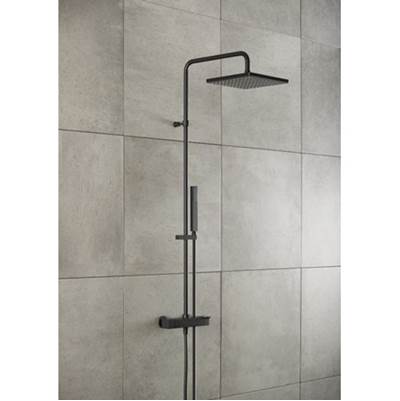 Horus 102.43.796SG - Horus Echo Exposed Thermostatic Valve With Handshower, Satin Gold