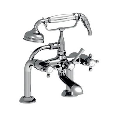 Horus 102.65.435MHPC - Horus Ascott Exposed Deck Mount Tub Set, All Metal, Pc