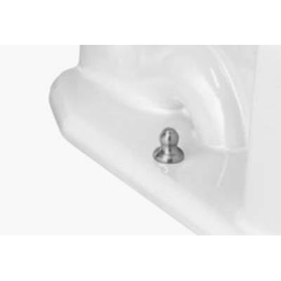 Icera MC-507.01 - Metal Floor Bolt Caps White Enamel (Pair)