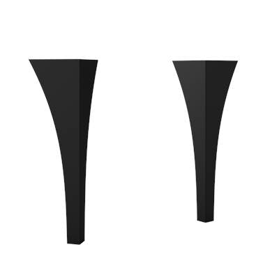 ICO Bath BA032.MB - Curved Leg Set (Coda, Rhythm) - Matte Black