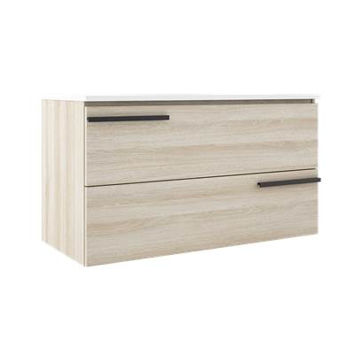 ICO Bath BA1003.WO - Accent 36'' Two Drawer Wall-Mounted Vanity - White Oak