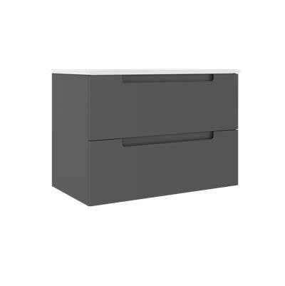 ICO Bath BC1002.AG - Coda 31'' Two Drawer Wall-Mounted Vanity - Ash Grey