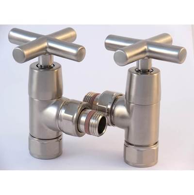 ICO Bath A1064 - Traditional Valve Set - Brushed Nickel