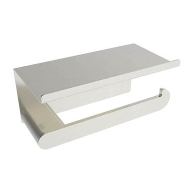 ICO Bath V4054 - Flow Toilet Paper Holder With Shelf - Brushed Nickel