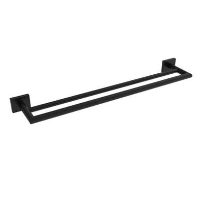 ICO Bath V62185 - Crater 24'' Double Towel Bar - Matte Black