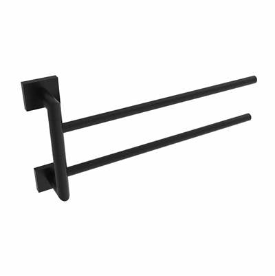 ICO Bath V62455 - Crater Swivelling Towel Bar - Matte Black