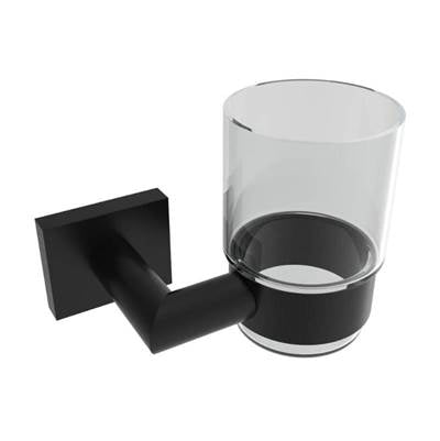 ICO Bath V62555 - Crater Glass Tumbler - Matte Black