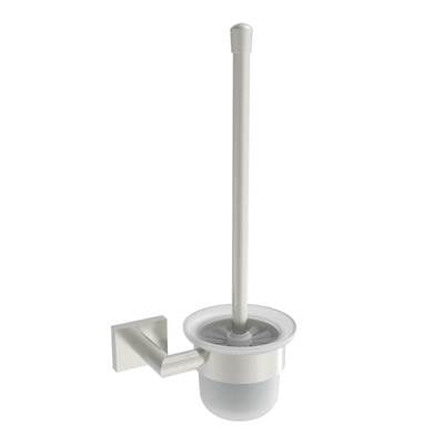 ICO Bath V62614 - Crater Wall-Mounted Toilet Brush - Brushed Nickel