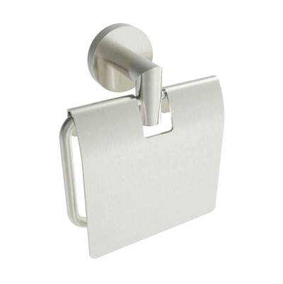 ICO Bath V63054 - Summit Toilet Paper Holder With Cover - Brushed Nickel