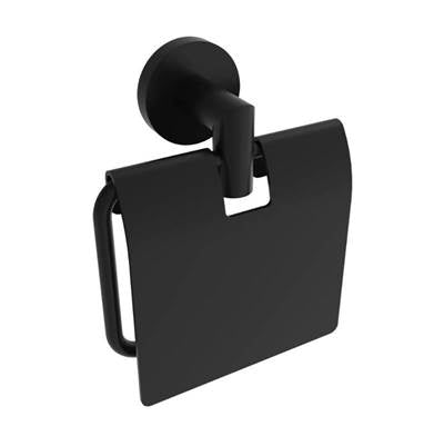 ICO Bath V63055 - Summit Toilet Paper Holder With Cover - Matte Black