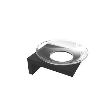 ICO Bath V1525 - Erupt Glass Soap Dish - Matte Black